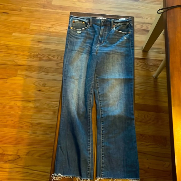 Daze crop-boot raw hem highrise shy girl jeans! - Picture 1 of 9